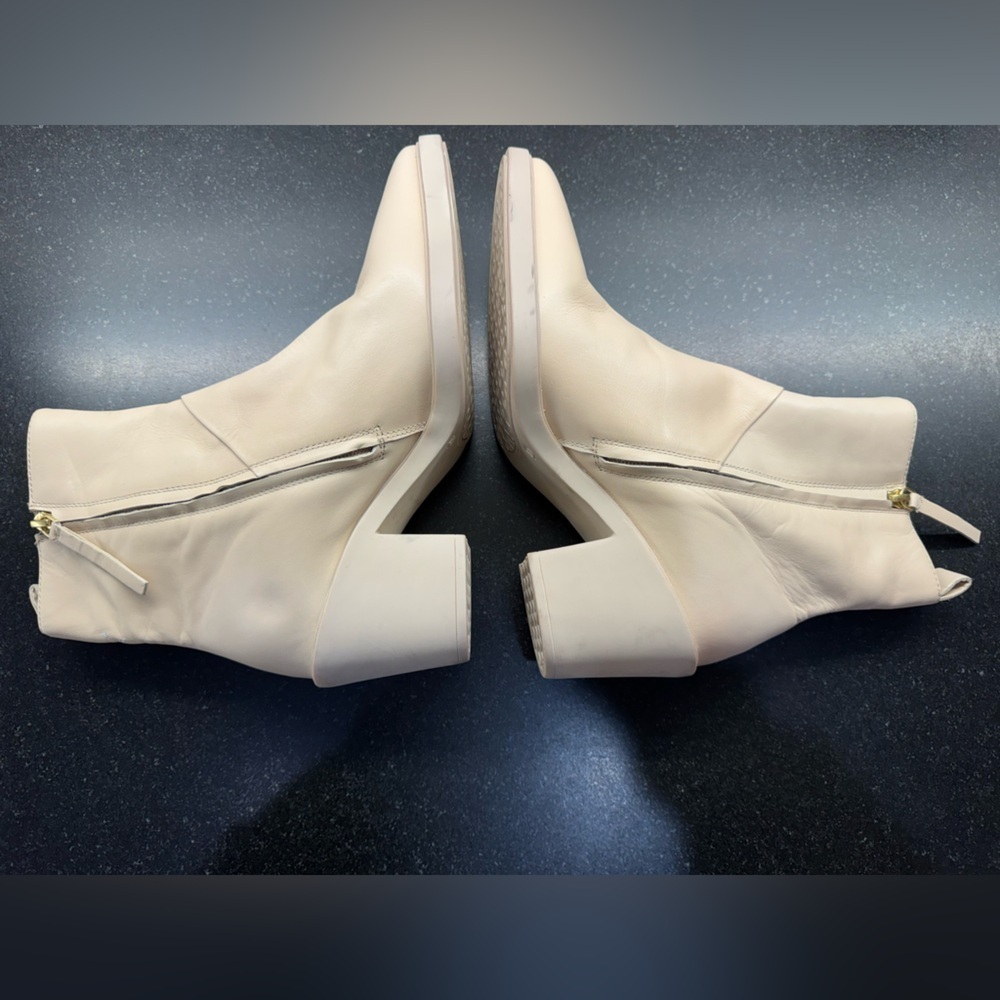 Seychelles Shining Star Cream Leather Pointed-Toe Ankle Boots Size 10 New Bootie - Picture 7 of 11